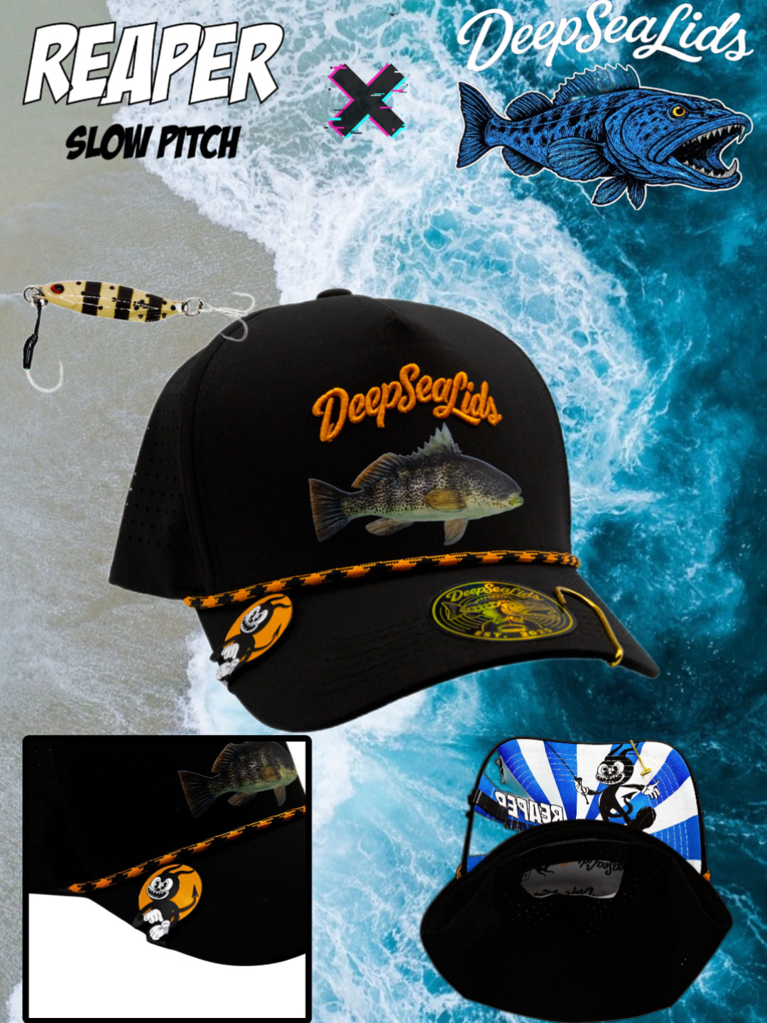 Reaper Slow Pitch & Deep Sea Lids Hat & Jig Bundle
