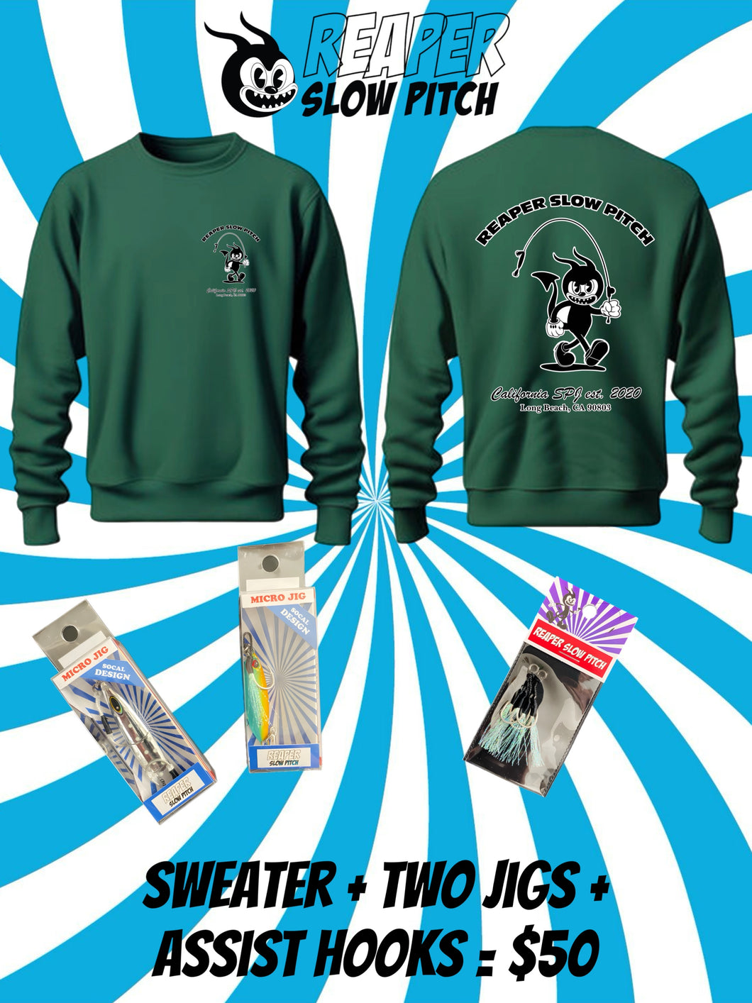 REAPER SLOW PITCH CREW NECK BUNDLE!